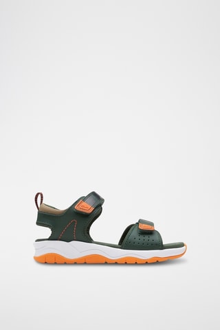 Sandales en cuir Clowderprintk - Vert