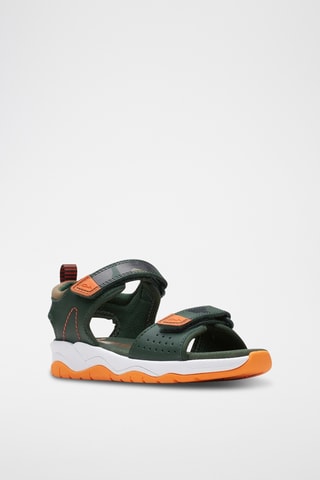 Sandales en cuir Clowderprintk - Vert
