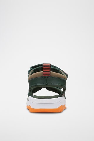 Sandales en cuir Clowderprintk - Vert