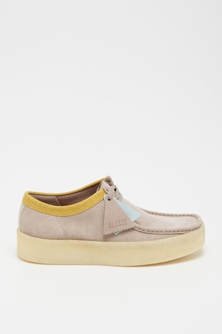 Mocassins plateformes en cuir suédé Wallabee Cup - Beige