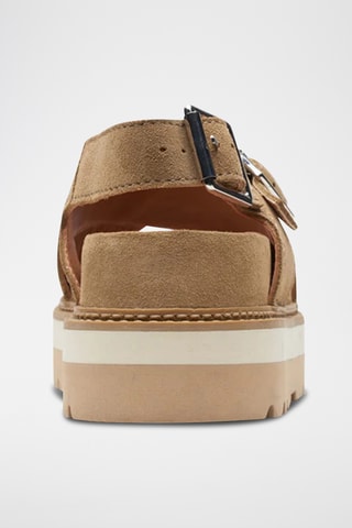 Sandales plateformes en cuir Orianna Roam - Beige