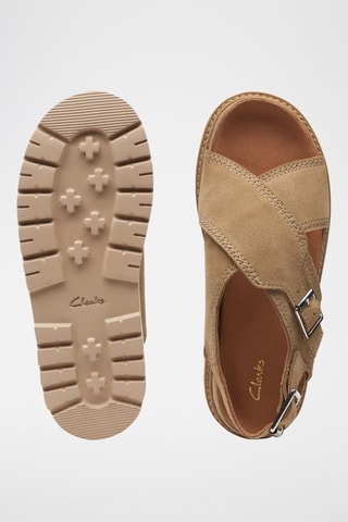 Sandales plateformes en cuir Orianna Roam - Beige