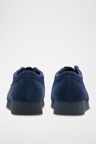 Chaussures bateau en cuir suédé Wallabee Evosh - Bleu marine
