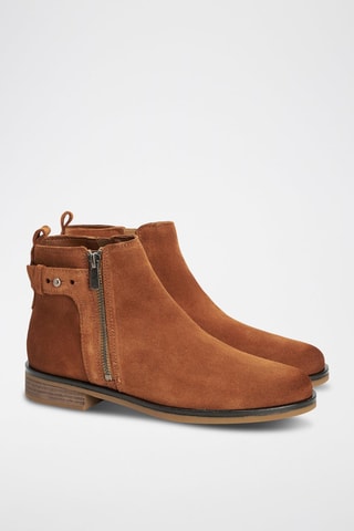 Bottines en nubuck Memi Lo - Camel