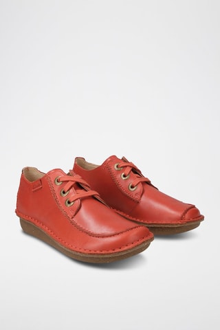 Derbys en cuir Funny - Rouge