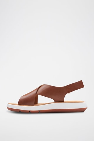Sandales en cuir Jemsa - Marron foncé
