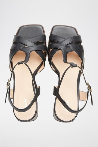 Sandales à talons en cuir Nisby - Noir