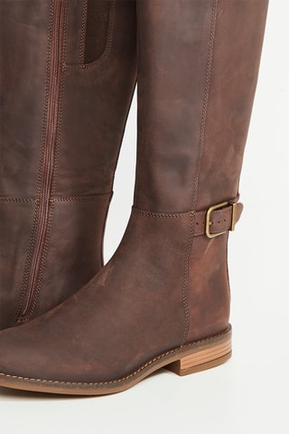 Bottes en cuir - Marron foncé