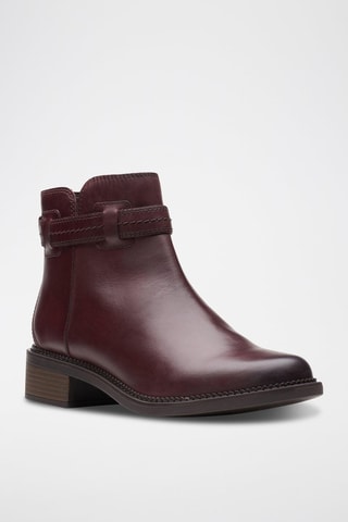 Bottines en cuir Maye Ease - Bordeaux