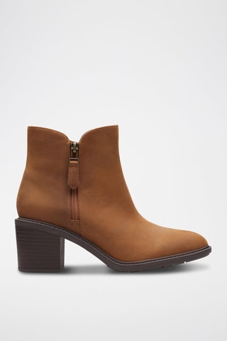 Bottines en nubuck Scene - Marron clair