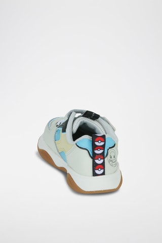 Baskets en cuir Grip Pearl x Carapuce Pokémon - Gris