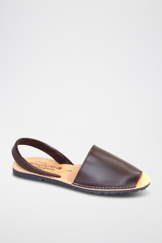 Minorchine in pelle - Marrone