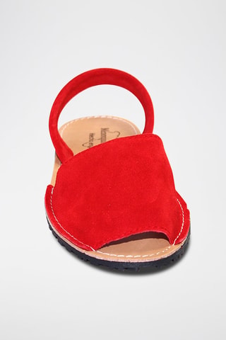 Minorchine in pelle - Rosso