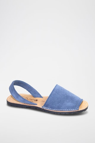 Minorchine in pelle - Blu
