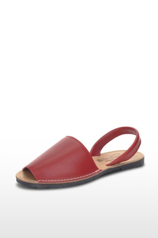 Minorchine in pelle - Rosso