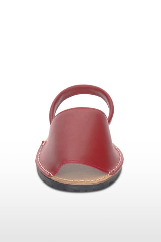 Minorchine in pelle - Rosso