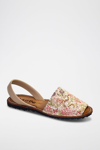 Minorchine in pelle - Beige