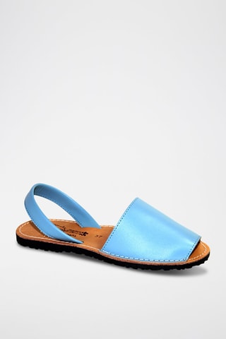Minorchine in pelle - Blu