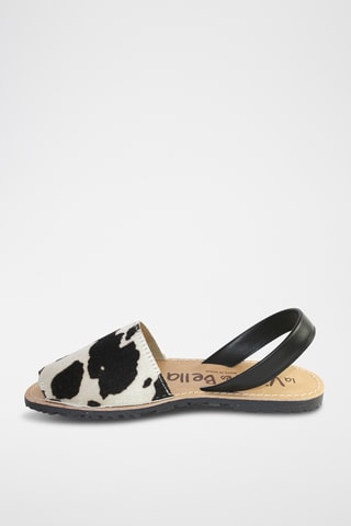 Minorchine in pelle - Nero e bianco