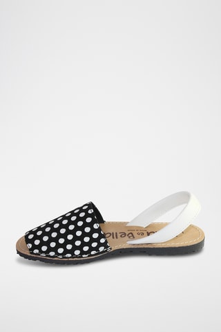 Minorchine in pelle - Nero e bianco
