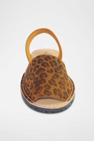 Minorchine in pelle - Marrone