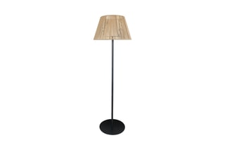 Lámpara de pie inalámbrica LED recargable Raffy - Natural y negro