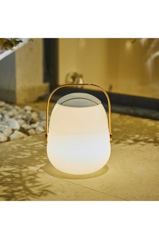 Lámpara portátil altavoz Bluetooth inalámbrica LED Bob Station - Blanco - 5 W