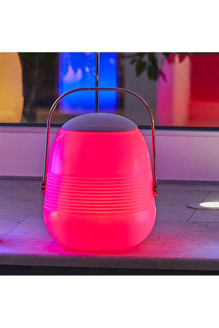 Lámpara portátil altavoz Bluetooth inalámbrica LED Bob Station - Blanco - 5 W