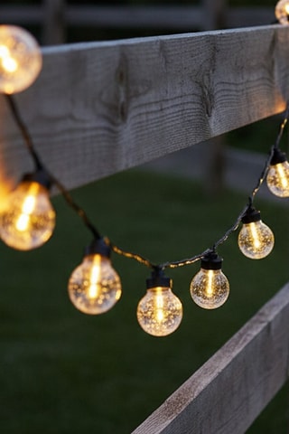 Guirlande lumineuse solaire LED Bubble String Light - Blanc chaud - 0,23 W