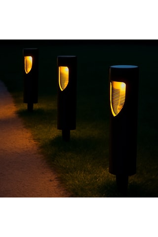 4 zonnebakens Led Grilly - Warmwit - 0,1 W