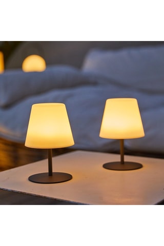 4 lampes à poser LED Twins - 1.2 W - Blanc - 14 h d'autonomie - Classe G
