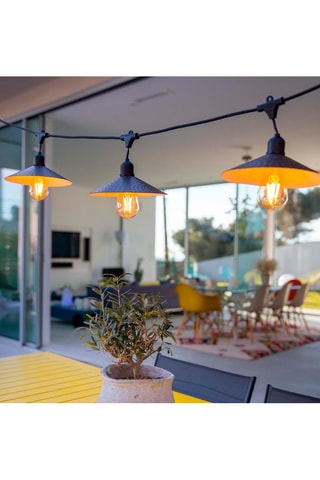 Guirnalda de luces LED Mini Hawai - Blanco cálido - 10 x 3 W