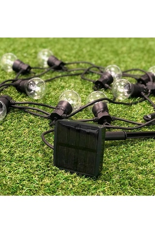 2 guirnaldas luminosas de interior y exterior 10 LED solares Party Clear Solar - 6 m