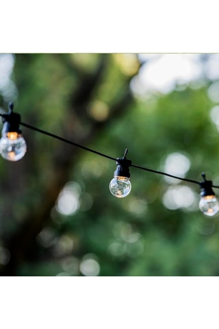 2 guirnaldas luminosas de interior y exterior 10 LED solares Party Clear Solar - 6 m