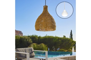Lámpara de techo LED de ratán Bella - Natural - 6 W