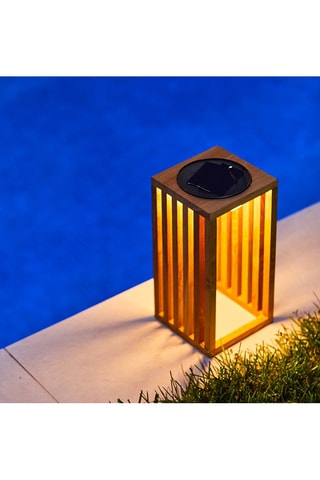 Farol decorativo interior y exterior LED solar Chennai - Natural