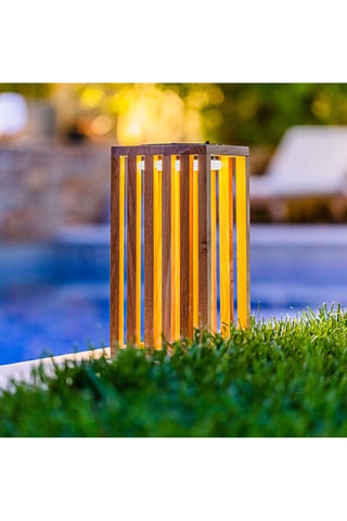 Farol decorativo interior y exterior LED solar Chennai - Natural