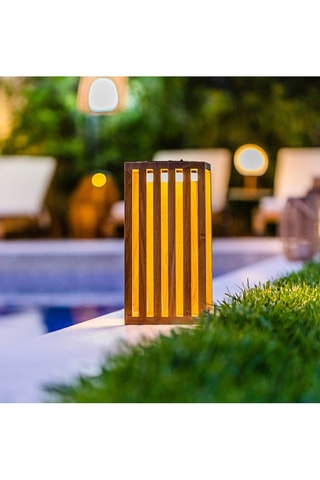 Farol decorativo interior y exterior LED solar Chennai - Natural