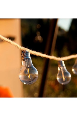Guirnalda de exterior LED Wavy - Blanco cálido