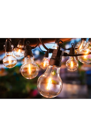 Guirnalda de exterior LED Hawaii Light - Blanco cálido