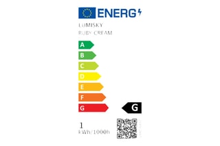 Lámpara de sobremesa LED inalámbrica Ruby - Crema