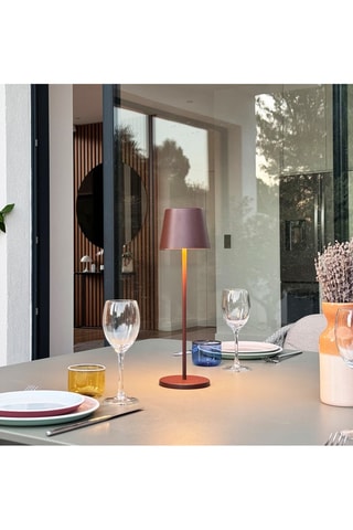 Lámpara de sobremesa LED inalámbrica Kelly - Marrón