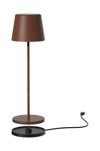 Lámpara de sobremesa LED inalámbrica Kelly - Marrón