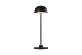 Lámpara de sobremesa touch de aluminio LED DUPLO CUP Negro A26 cm