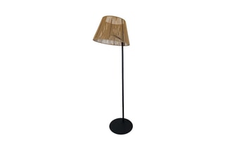 Lámpara de pie inalámbrica LED Octavio Gris y marrón