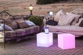 Cubo con luz y batería 24 LED Carry C40 - Blanco - 5 W