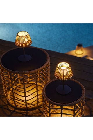 4 lampes à poser LED Boheme - 1,2 W - Beige - 14 h d'autonomie - Classe G