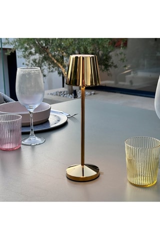 Lámpara de sobremesa inalámbrica EMILY Oro A25 cm