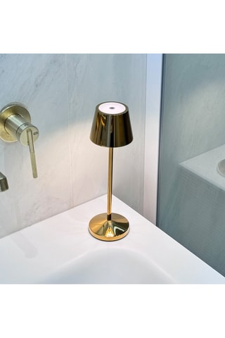 Lámpara de sobremesa inalámbrica EMILY Oro A25 cm