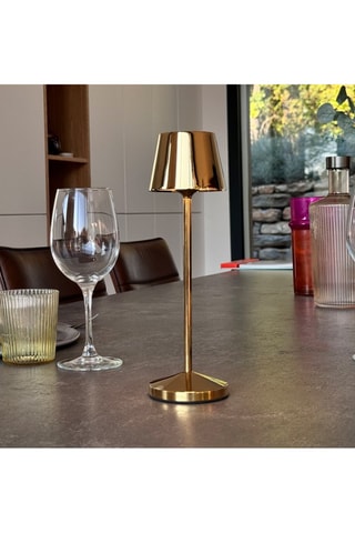 Lámpara de sobremesa inalámbrica EMILY Oro A25 cm